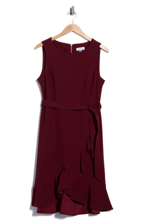 Ruffle Tie Waist Dress