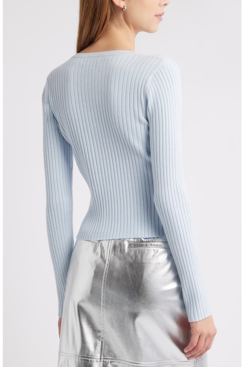 Rib Cardigan, Alternate, color, BLUE AIR
