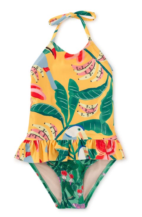 Peplum One-Piece Swimsuit