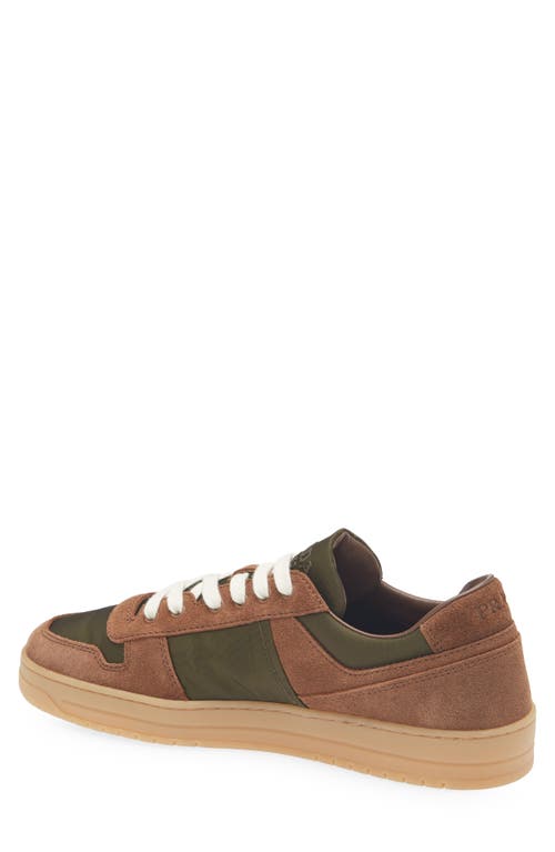 Prada Downtown Logo Low Top Sneaker In Multi