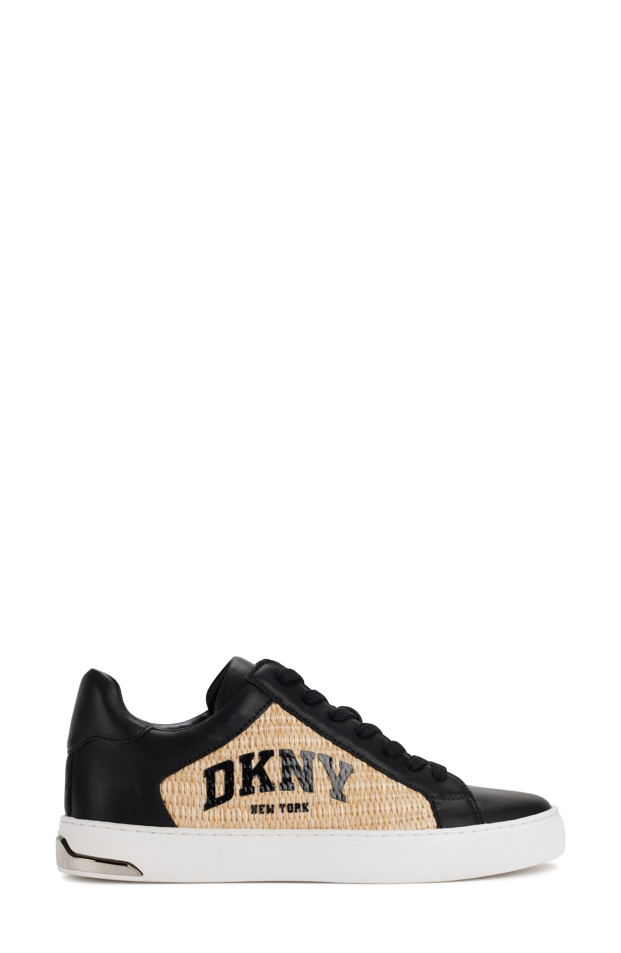 DKNY Logo Sneaker, Alternate, color, Black/ Natural