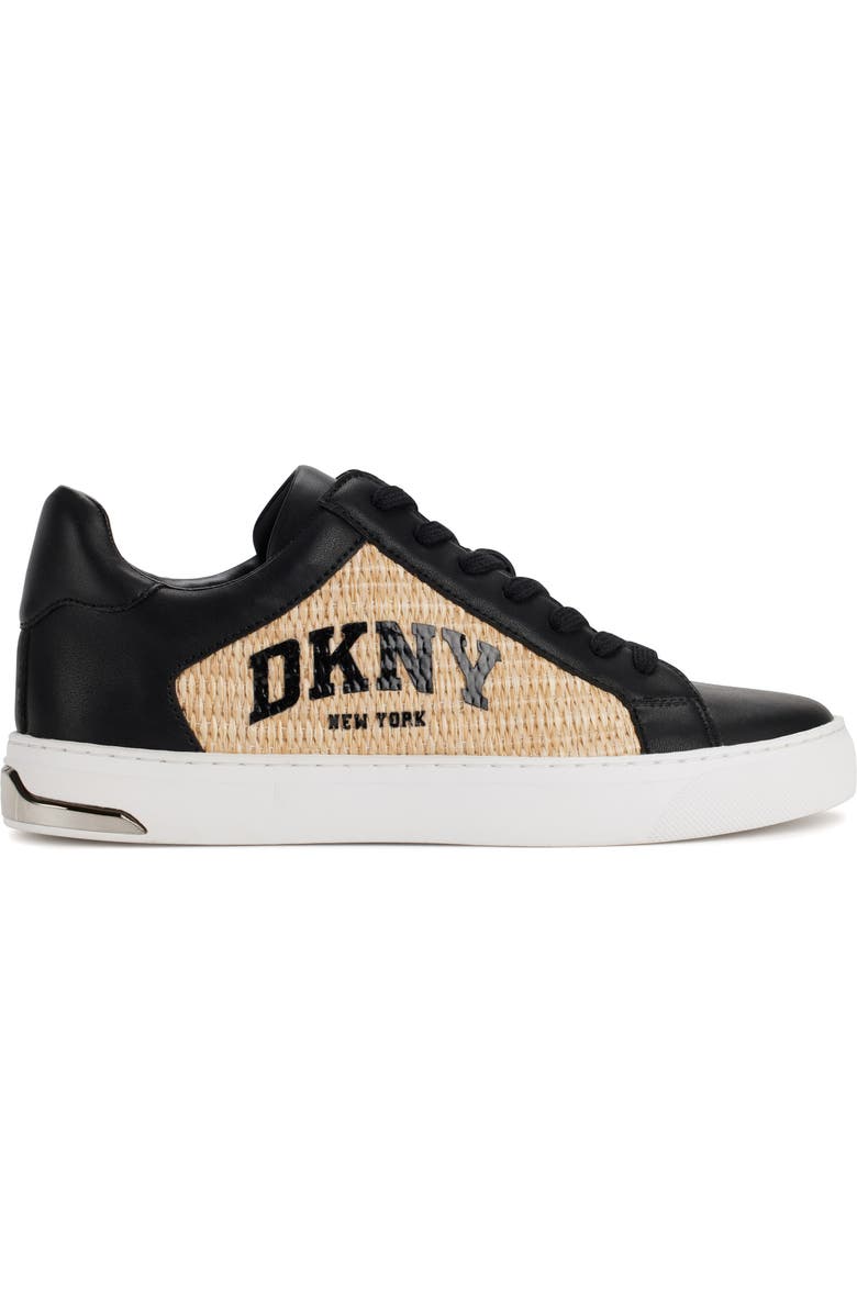 DKNY Logo Sneaker, Alternate, color, Black/ Natural