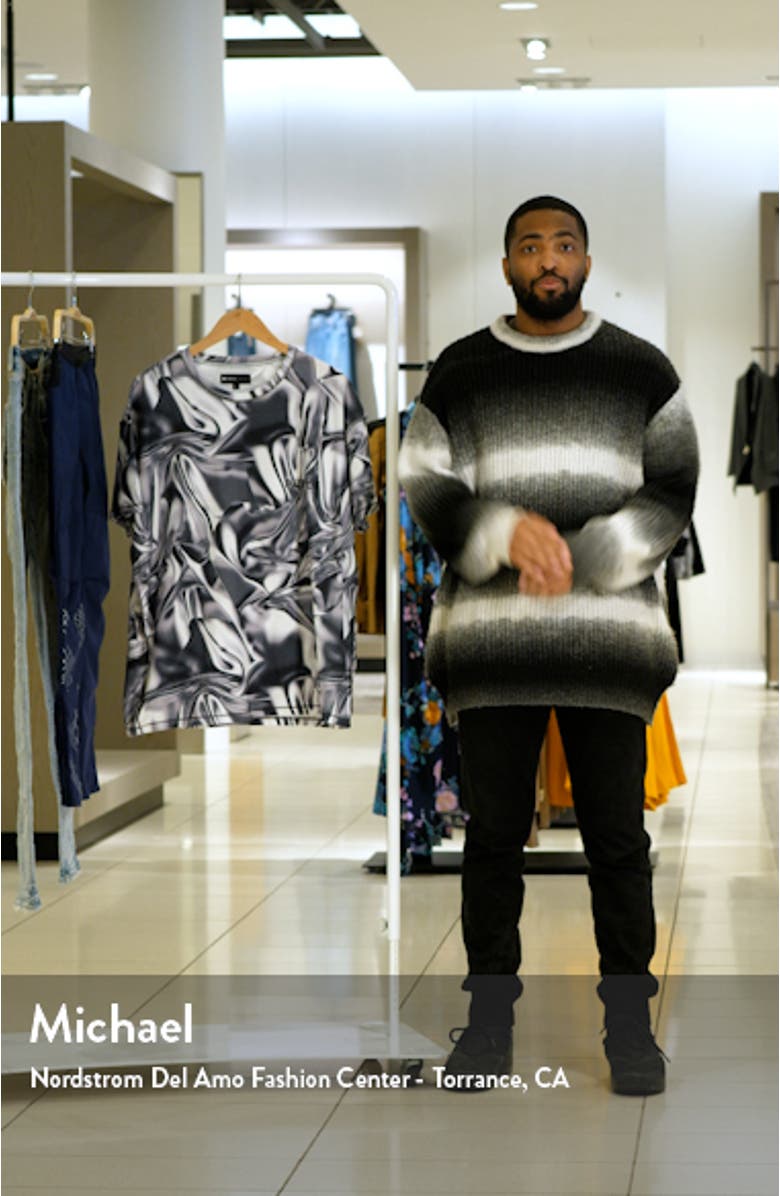 Textured Jersey Graphic Tee, sales video thumbnail