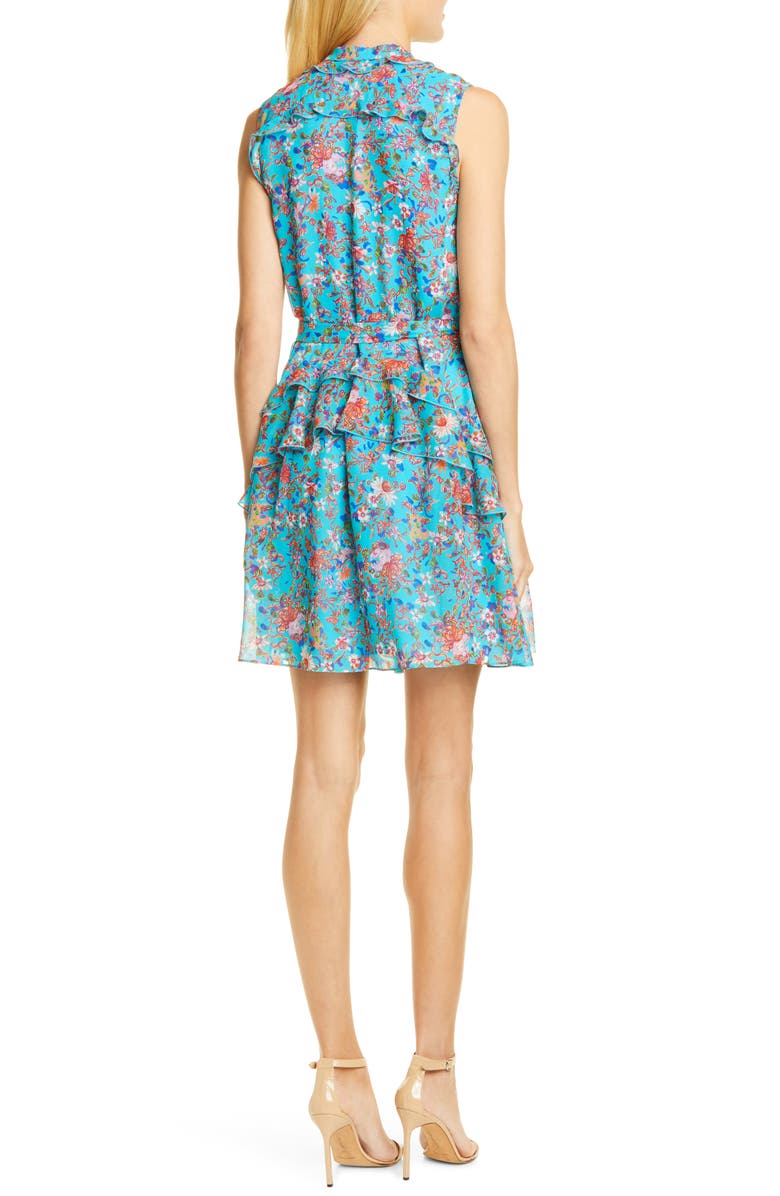 SALONI Tilly Ruffle Belted Minidress, Alternate, color, 
