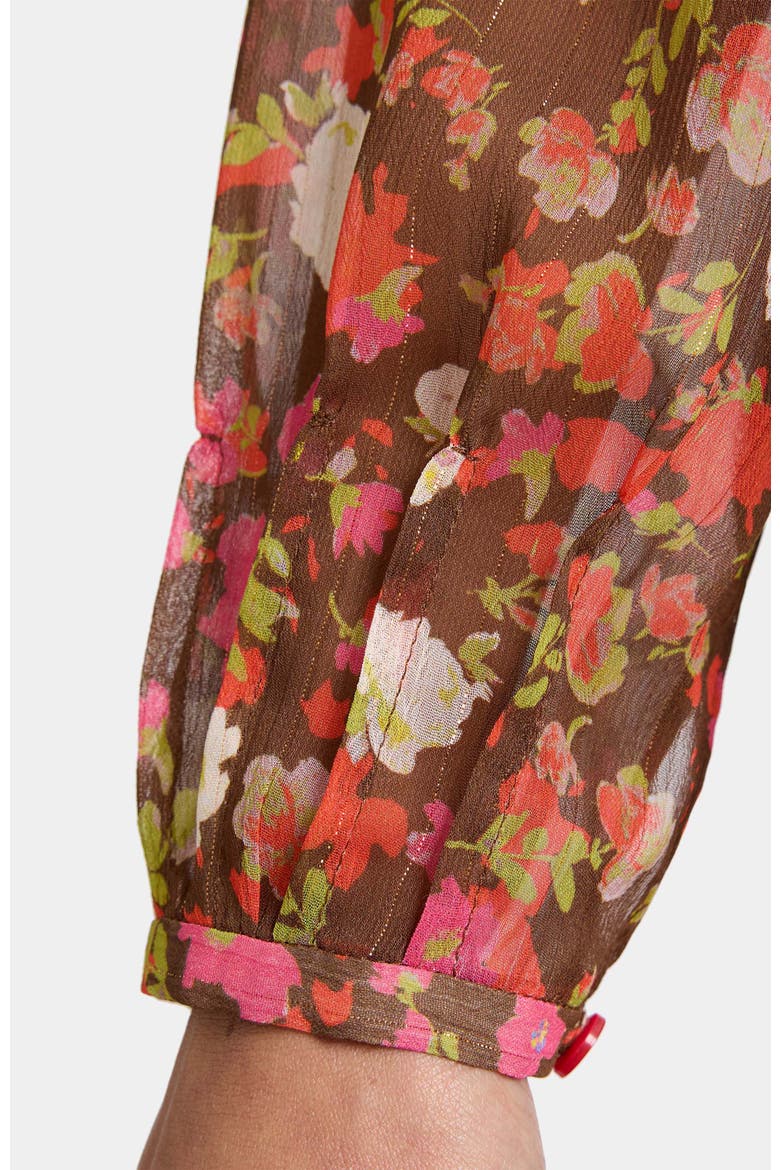 WINNIE Long Sleeve Buttoned Blouse, Alternate, color, COCONUT MULTI