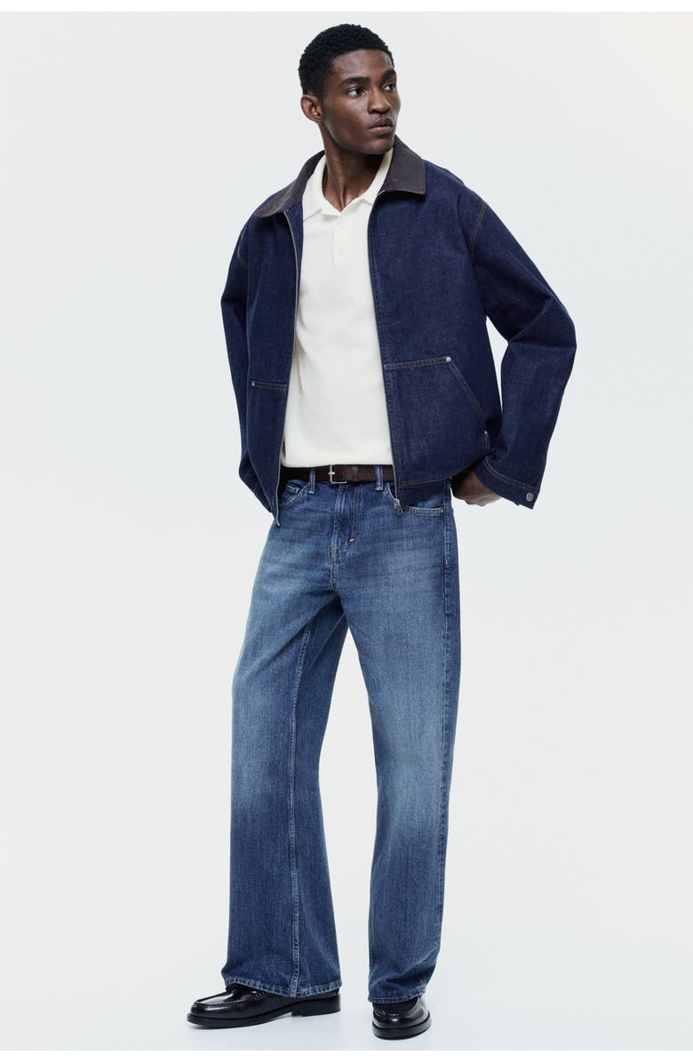 H&M Regular Fit Knitted Polo Shirt, Alternate, color, Cream