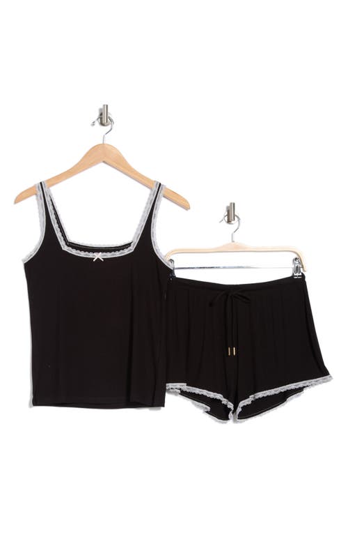Honeydew Revival Rib Short Pajamas In Black