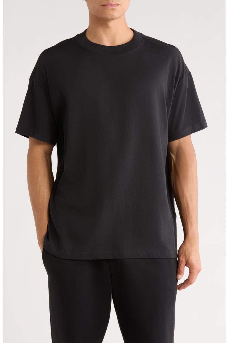 Essential Cotton Blend T-Shirt, Main, color, VINTAGE BLACK