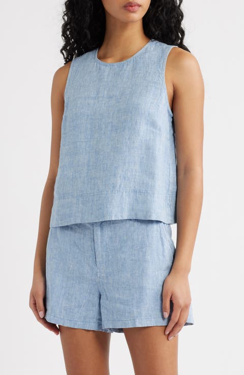 Suki Sleeveless Linen Top