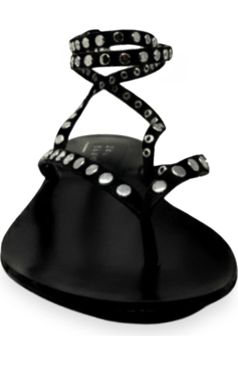 SHUSHOP Bibi Ankle Strap Sandal, Alternate, color, Black