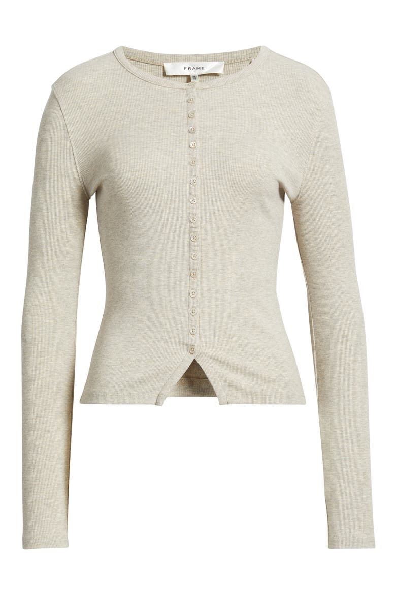 The Rib Splay Top, Alternate, color, OATMEAL HEATHER