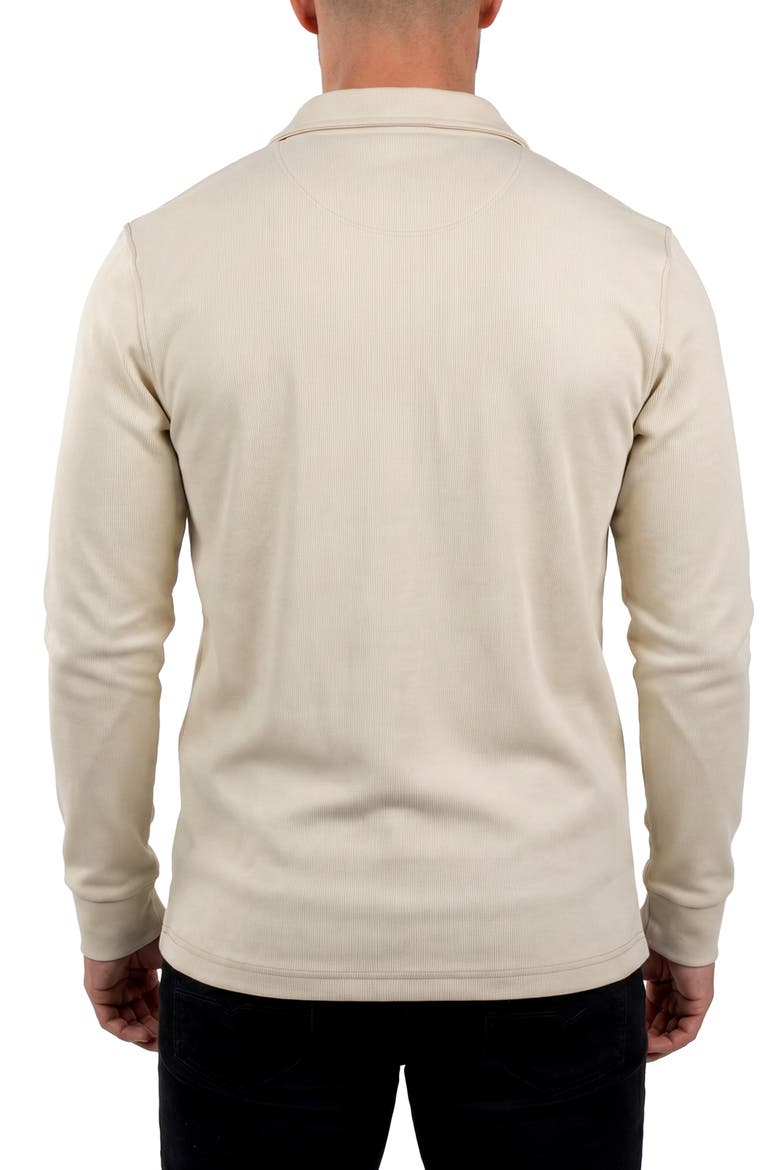 Cotton Quarter Zip Sweater, Alternate, color, BEIGE
