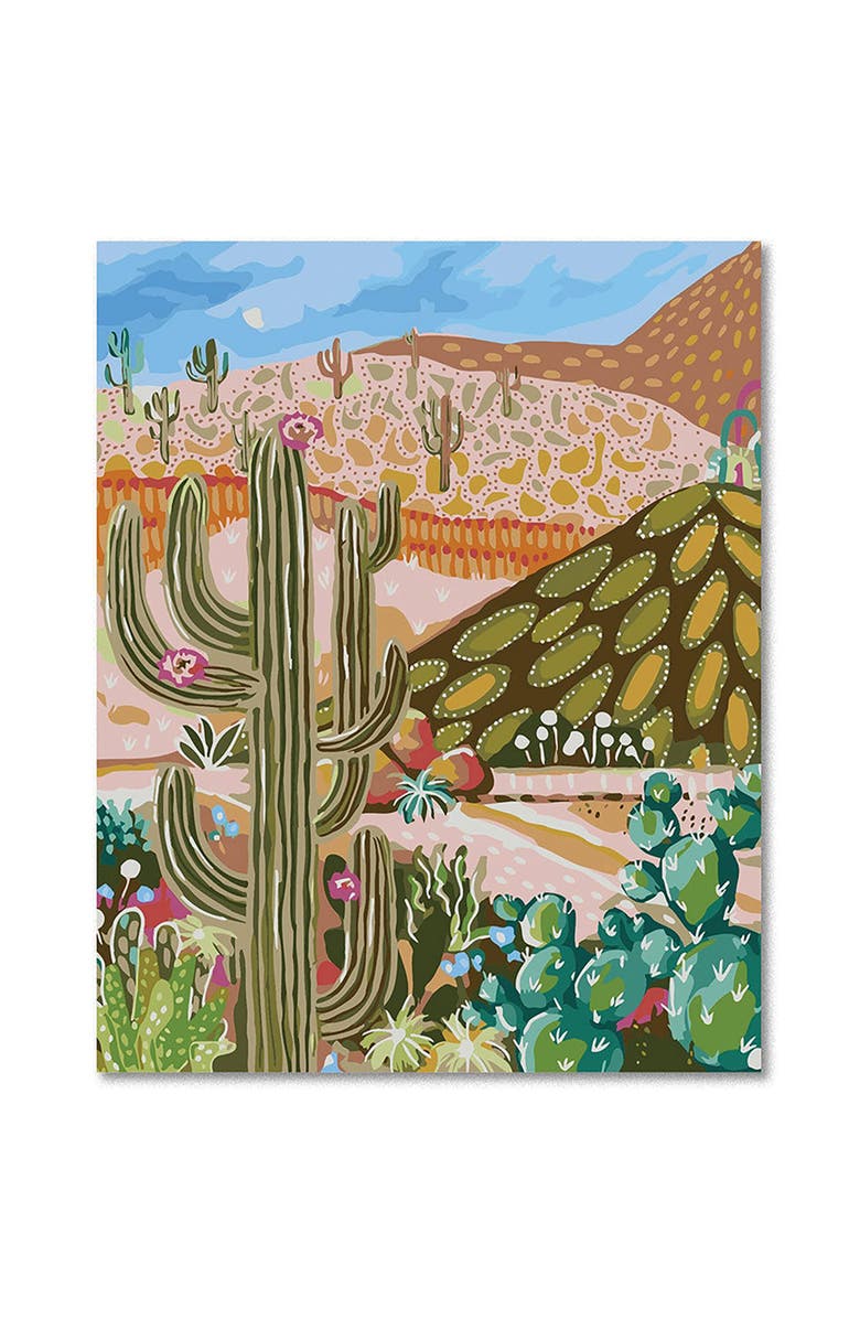 Journey of Something Paint By Numbers, Cactus Valley, DIY Painting Kit, Alternate, color, Multicolored