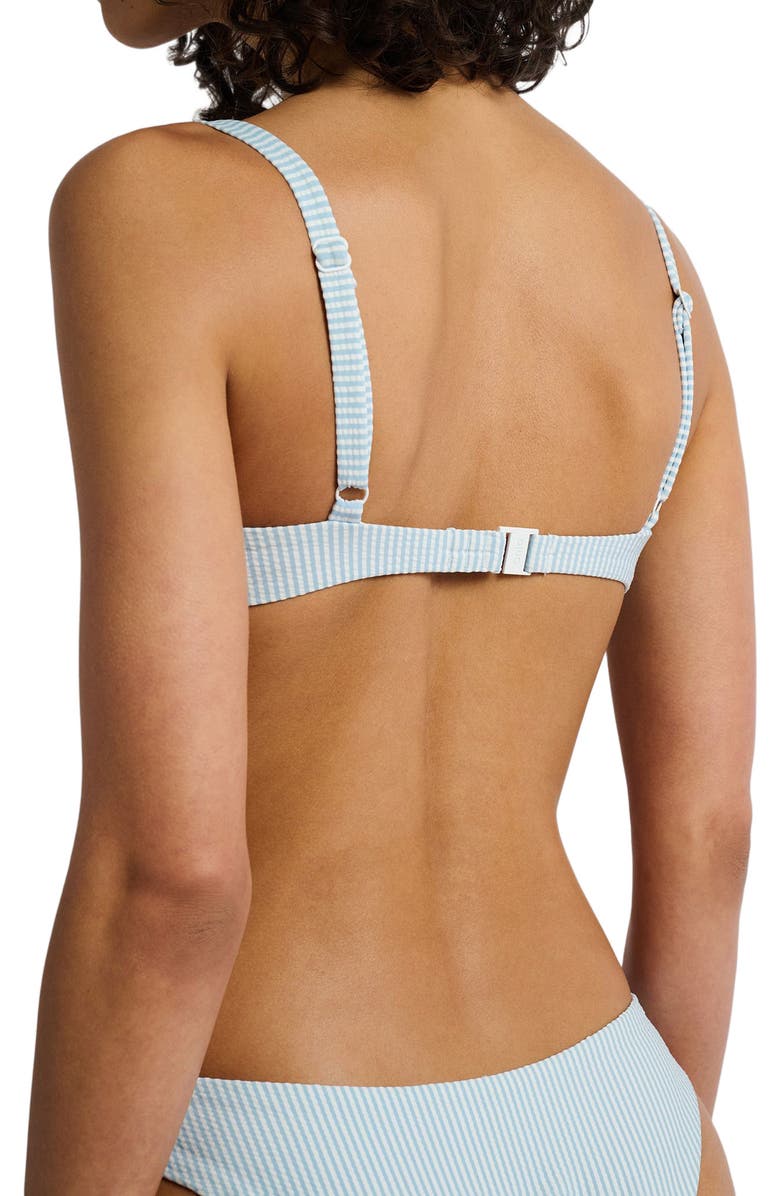 Onia Marilyn Bikini Top, Alternate, color, Pale Blue/White