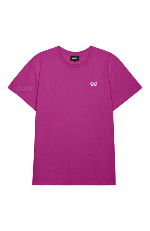 Dalix Womens Bow Lightweight Everyday Tee In Purple