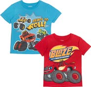 Nickelodeon Blaze and the Monster Machines 2-Pack Short Sleeve T-Shirts