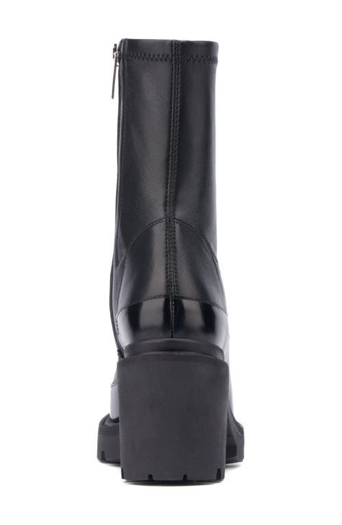 Aquatalia Vanna Platform Lug Sole Boot In Black