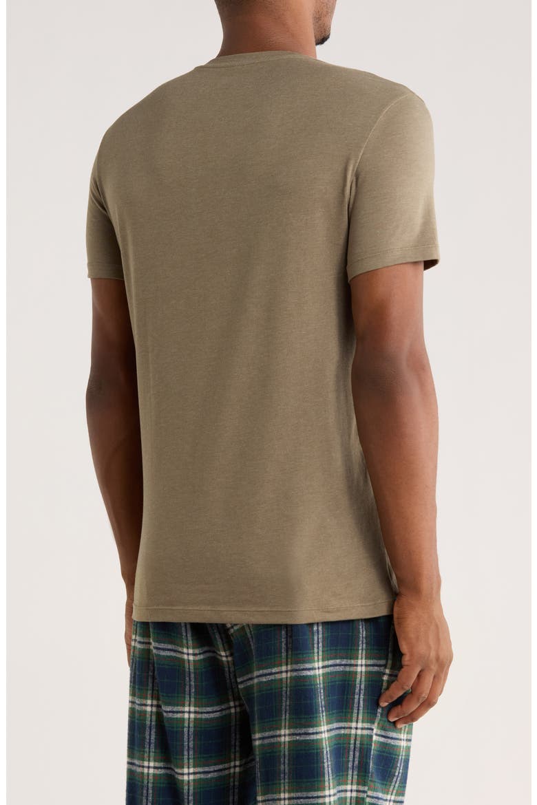 Short Sleeve Pajama T-Shirt, Alternate, color, STONE GREEN