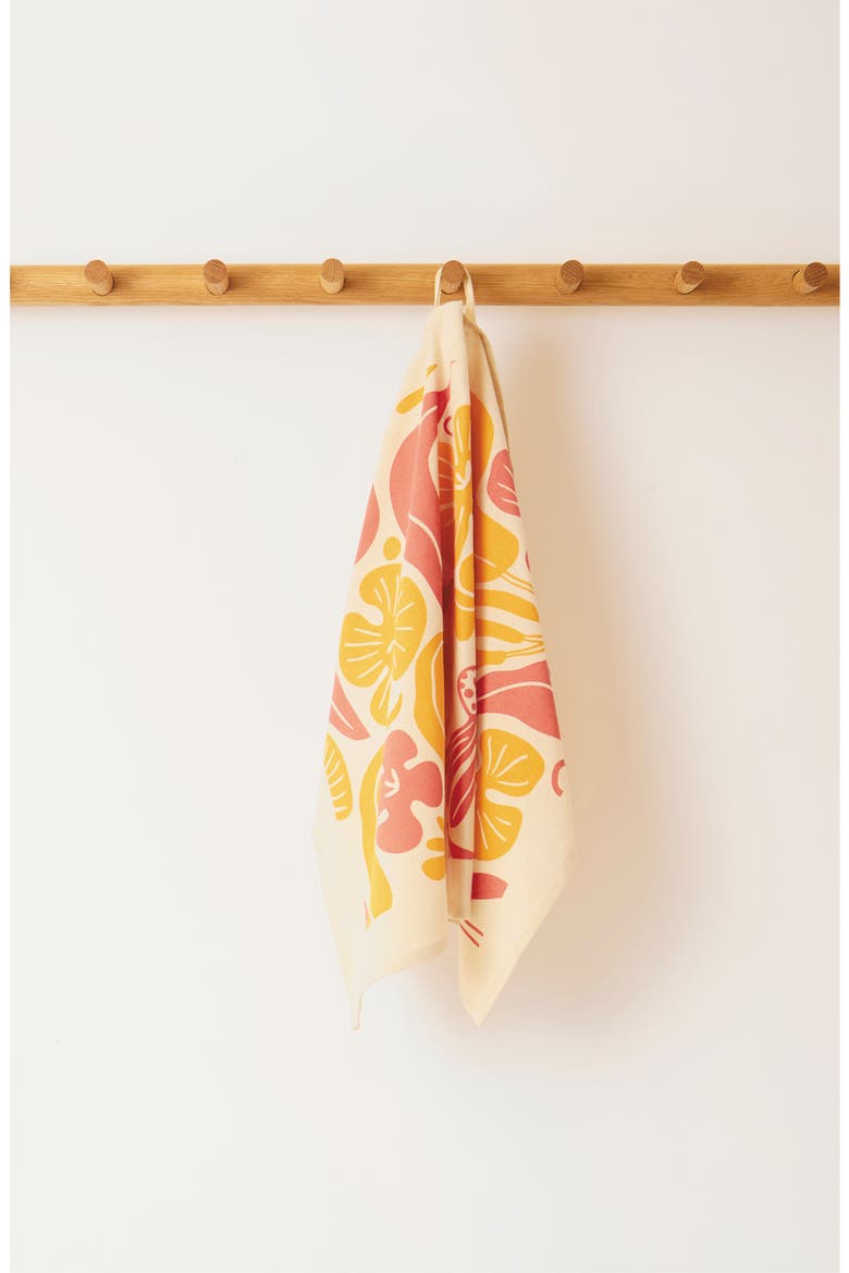 Tea Towels - Flora Set of 2 + Dishcloths Set of 2 - Flora, Alternate, color, Flora