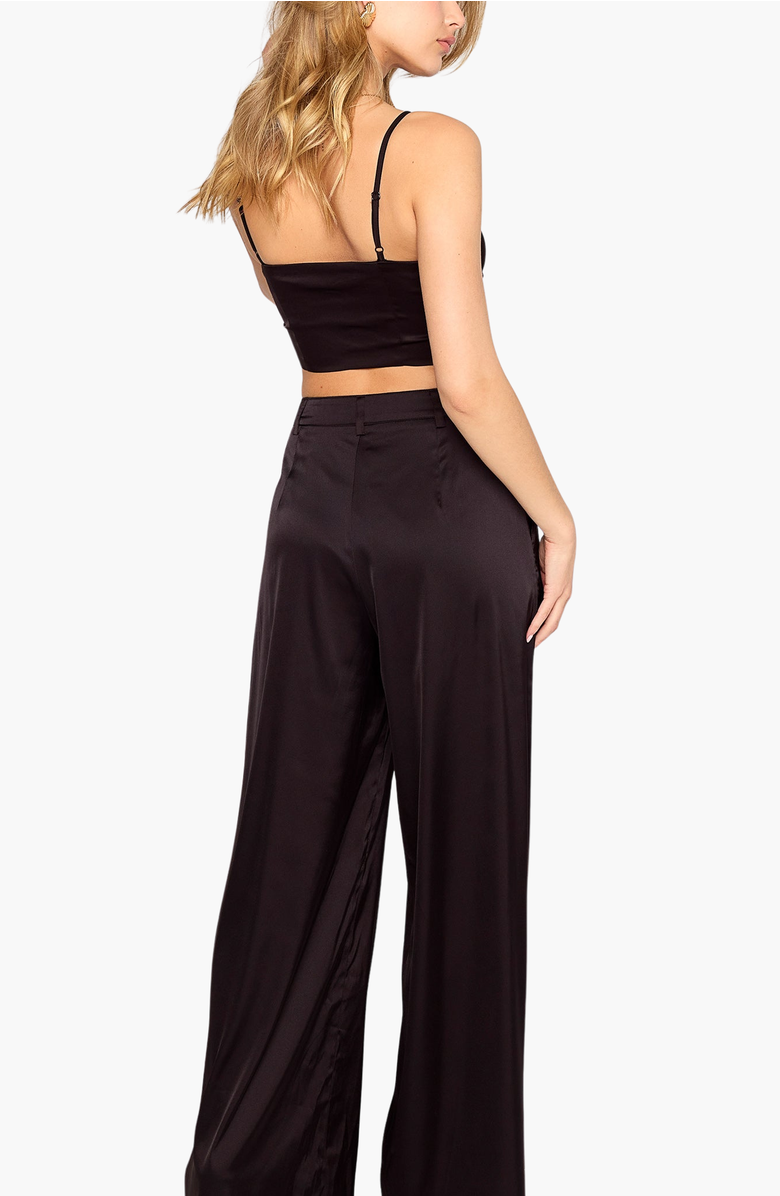 Beach Bunny Swimwear Eastyn Crop Top, Alternate, color, Black