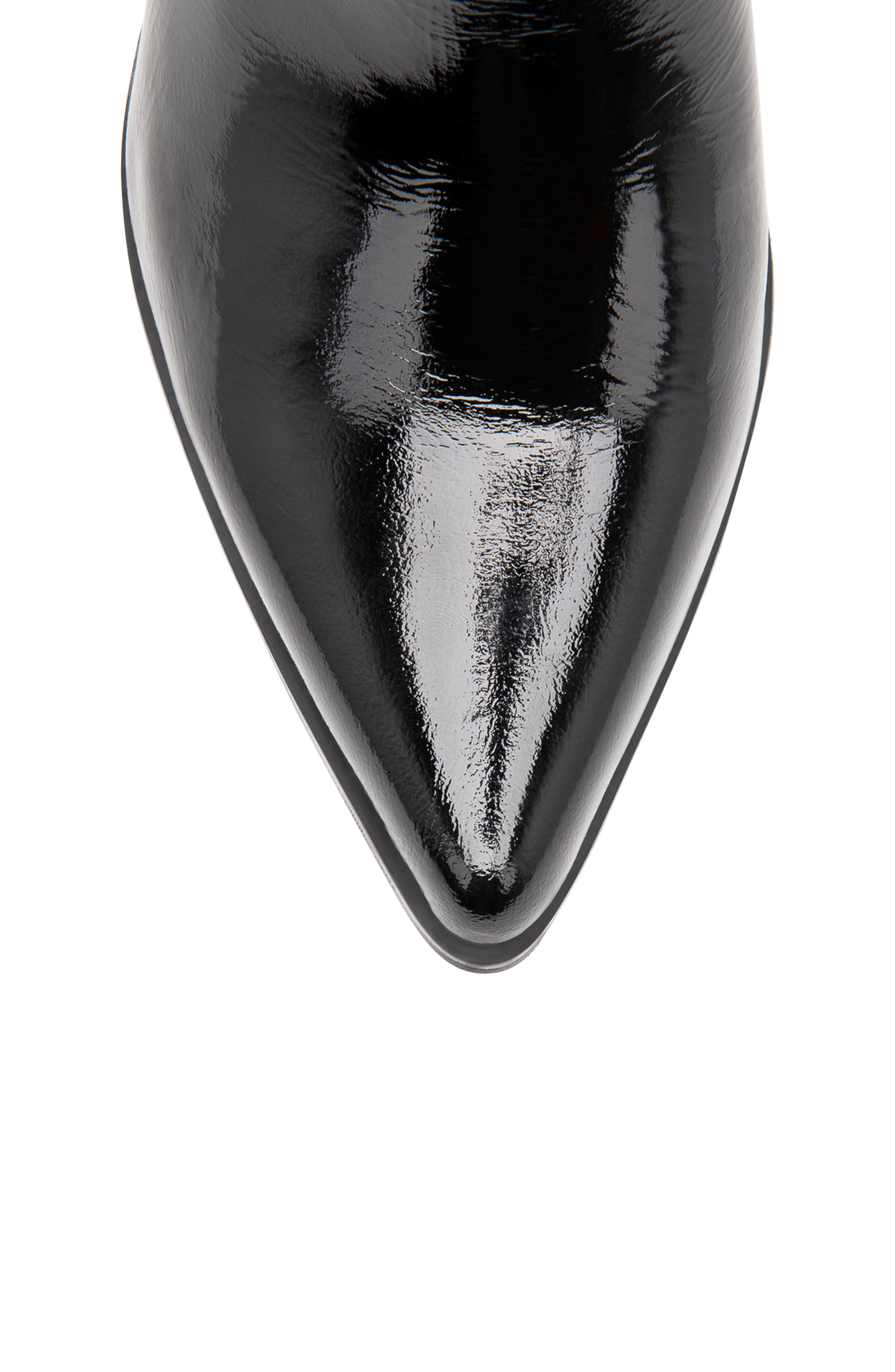 Emelia Waterproof Chelsea Bootie, Alternate, color, BLACK PATENT LEATHER