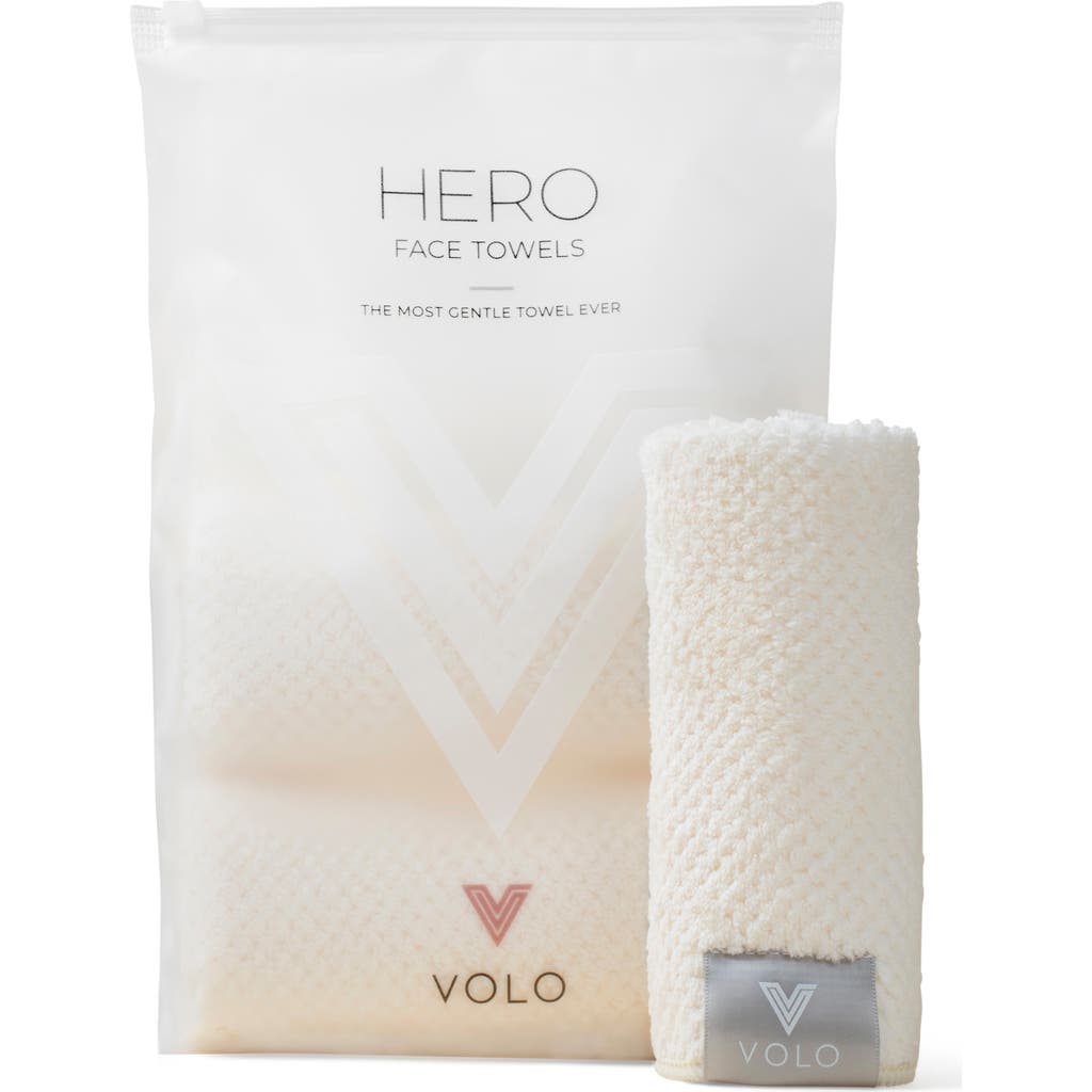 VOLO 3-Pack Hero Face Towels in Salt White  product