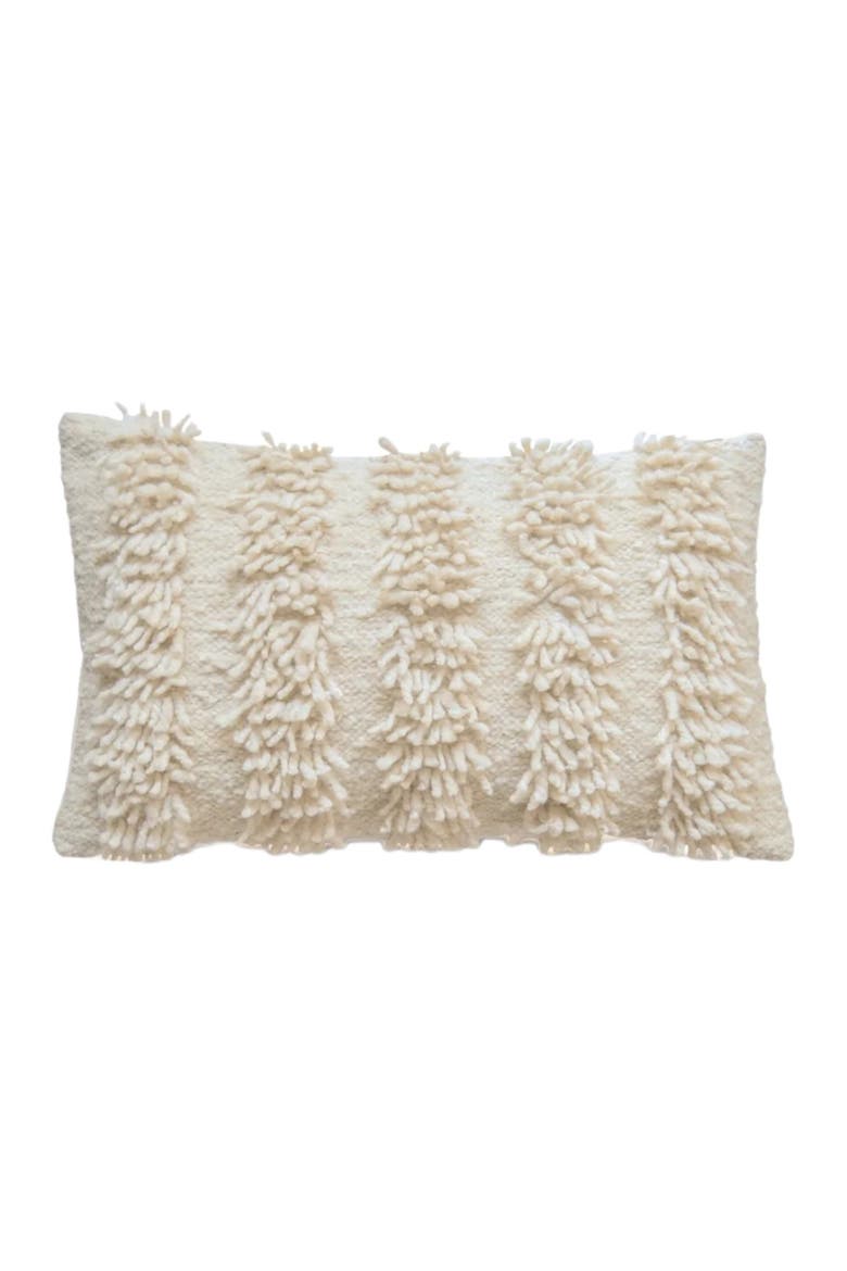 San Antonio Wool Pillow Cover, Main, color, Cream