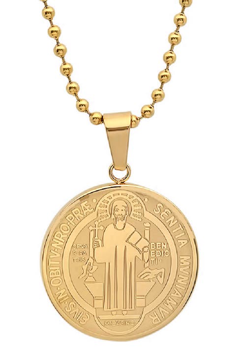 Saint Medallion Pendant Necklace
