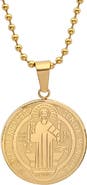 STEELTIME Saint Medallion Pendant Necklace