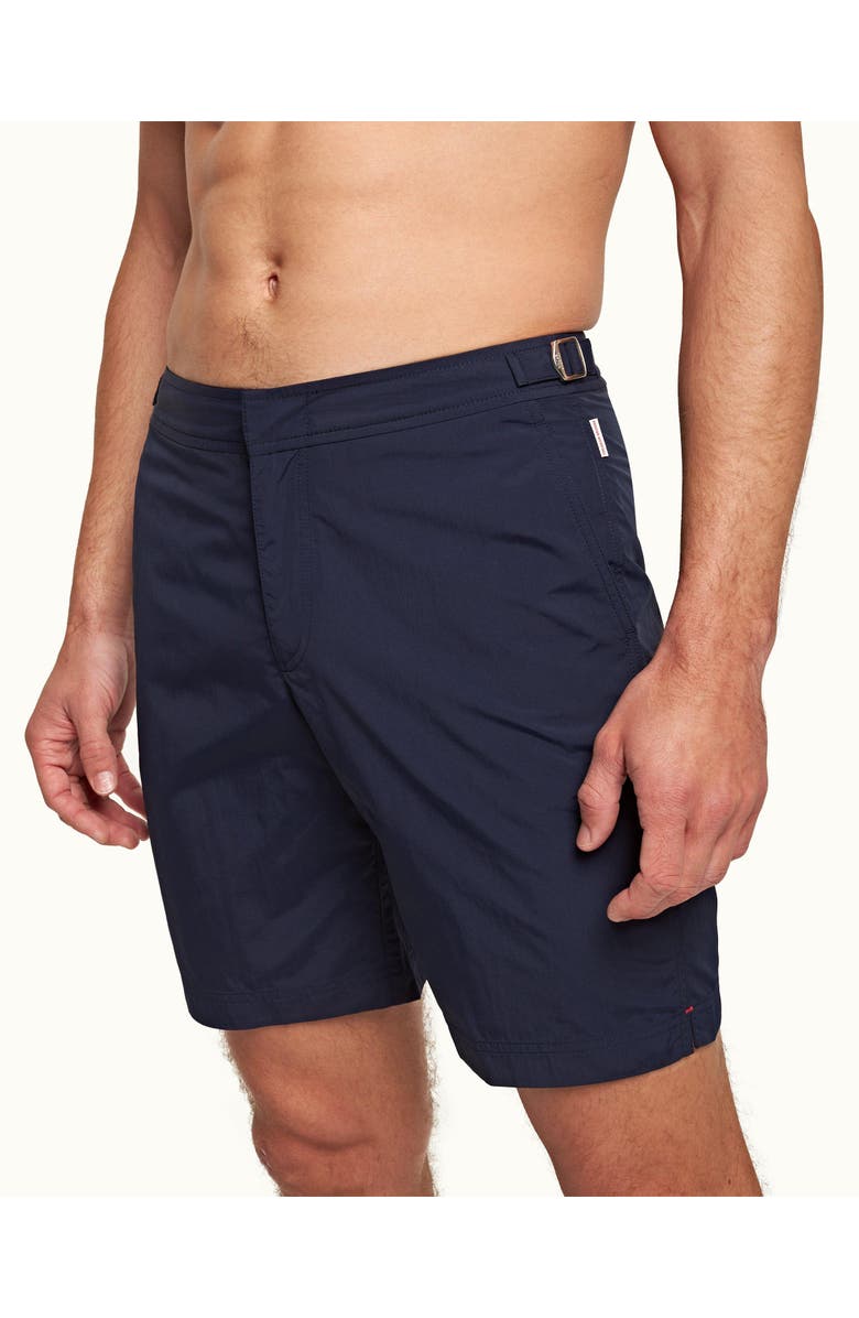 Orlebar Brown Dane Longest-Length Swim Shorts, Alternate, color, Navy