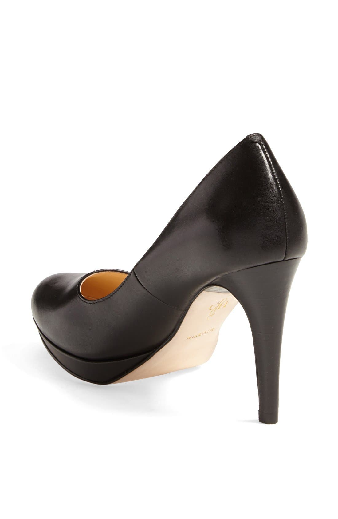 'Chelsea' Pump, Alternate, color, BLACK LEATHER