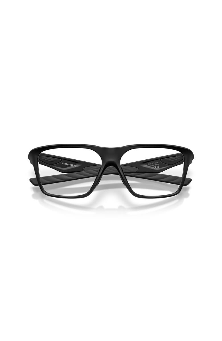 Oakley 58mm Rectangle optical glasses, Alternate, color, Black