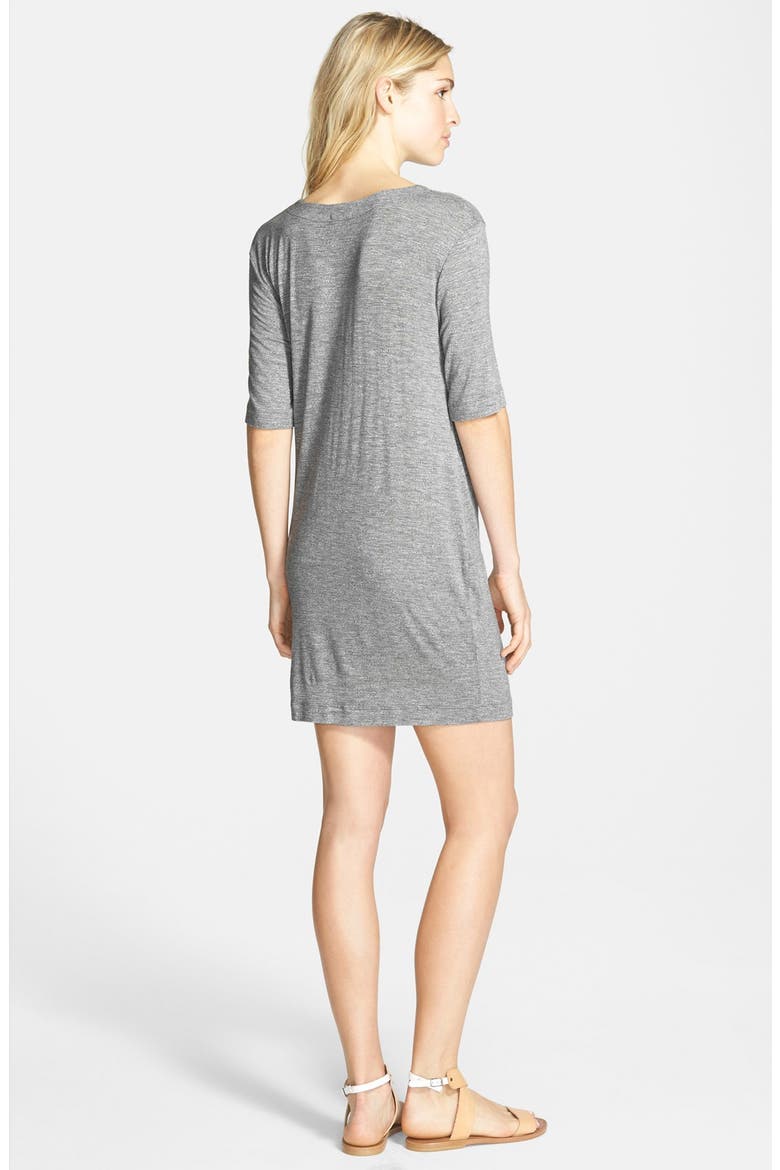 Twisted Jersey Dress, Alternate, color, HEATHER GREY