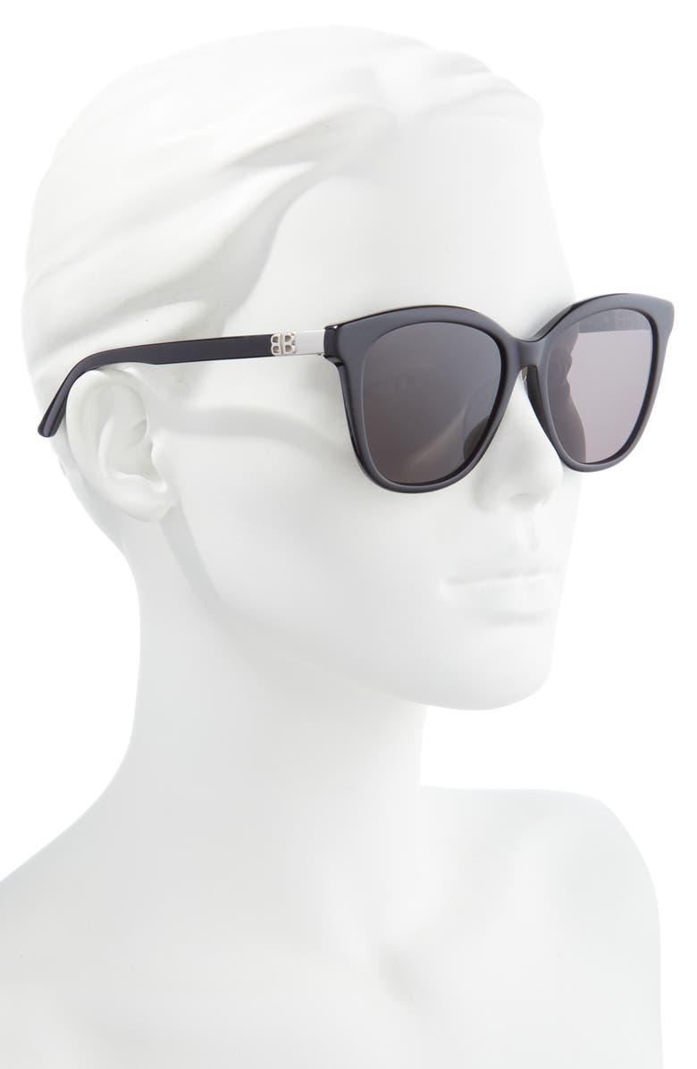 Balenciaga 57mm Square Sunglasses, Alternate, color,