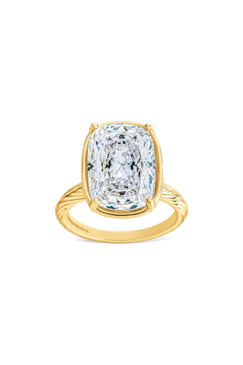 Taylor's Elongated Cubic Zirconia Ring, Main, color, GOLD