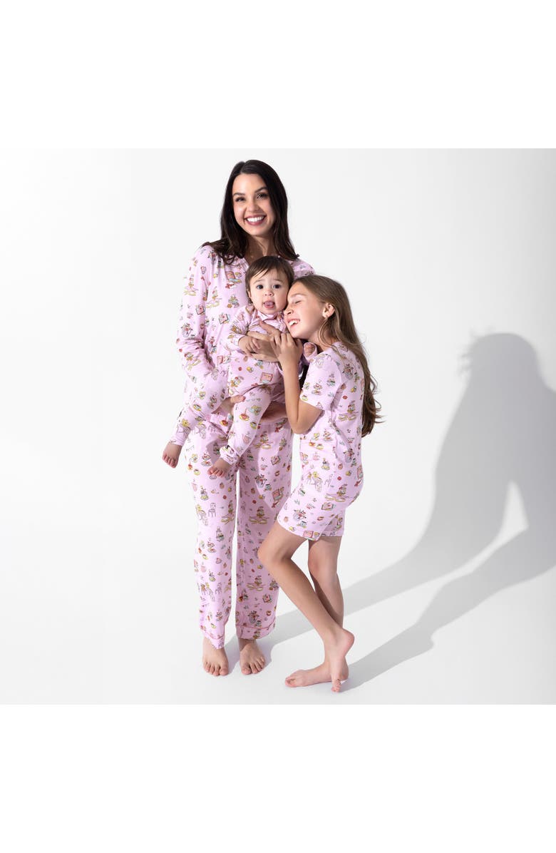 Bellabu Bear Baby Tea Party Convertible Footie, Alternate, color, Tea Party