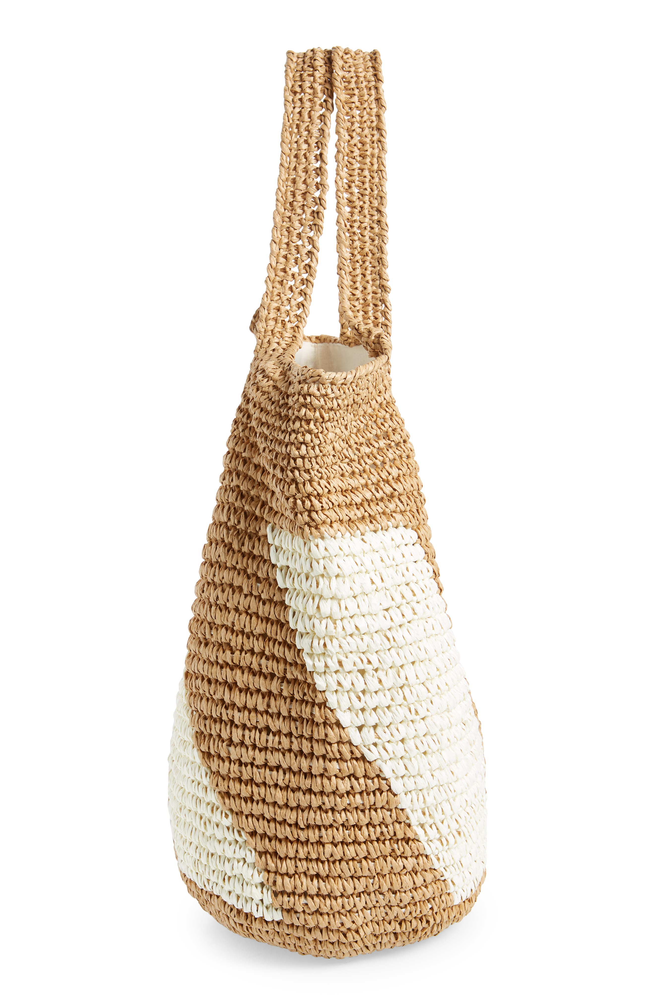 BTB Los Angeles Demi Diagonal Straw Shoulder Bag, Alternate, color, 