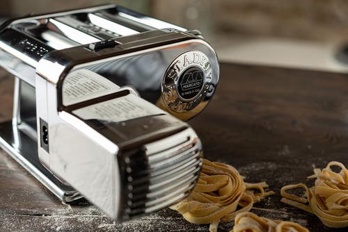 Marcato Ampiamotor 110v Pasta Machine, Made In Italy, Chrome Steel