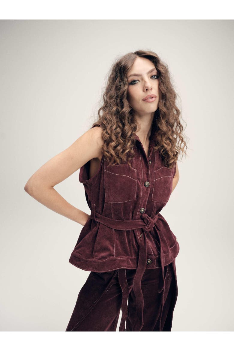 Zaharian Jacket, Alternate, color, Burgundy