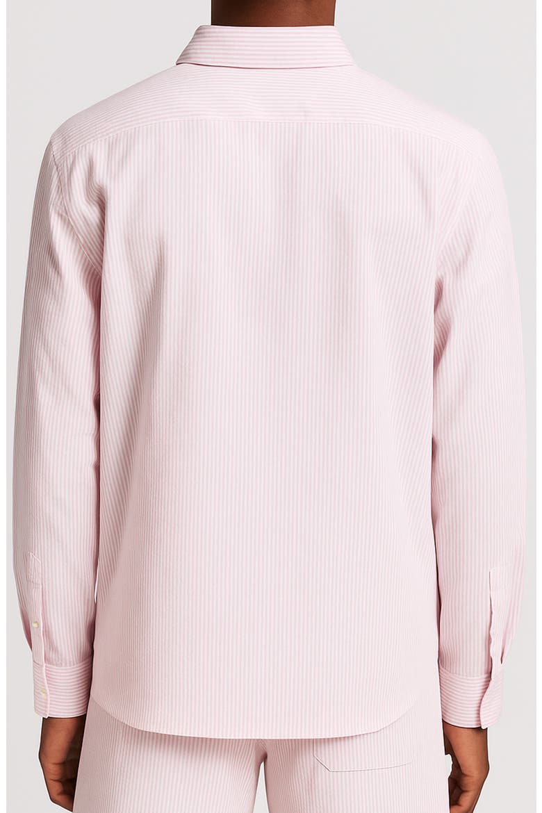 Stripe Oxford Shirt, Alternate, color, PINK