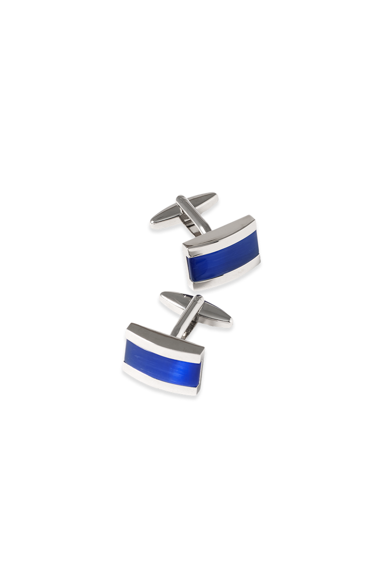 Paul Fredrick Semi Precious Stone Cufflink, Main, color, Blue