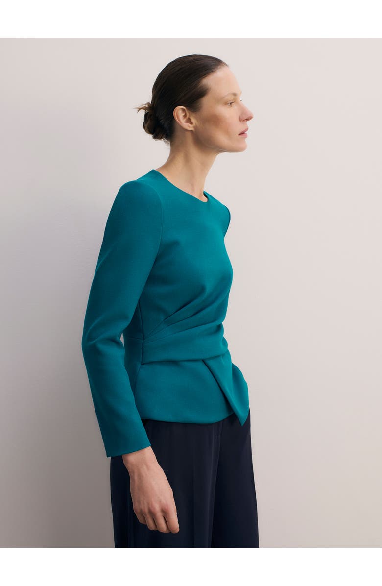 The Fold Malone Woven Top, Alternate, color, Blue