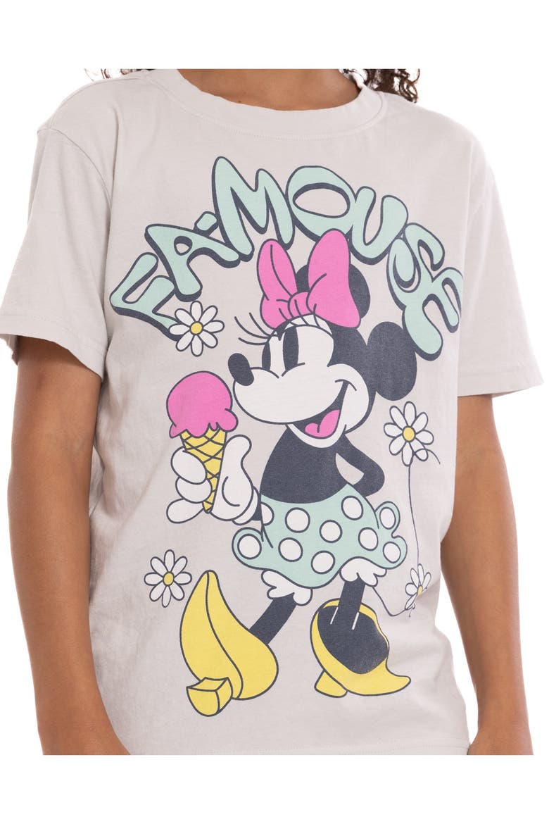 Mickey Mouse & Friends Short Sleeve T-Shirt, Alternate, color, Minnie Blue Solid