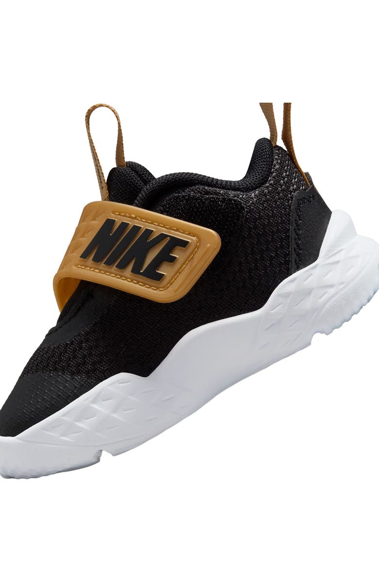 Nike Kids' Team Hustle D 12 Basketball Sneaker, Alternate, color, Black/ Metallic Gold/ White