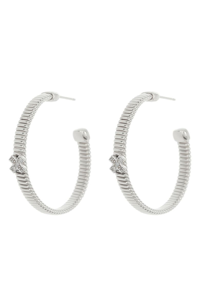 MESHMERISE Diamond Hoop Earrings - 0.06ct., Main, color,