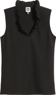 Anne Klein Ruffle Sleeveless Knit Top