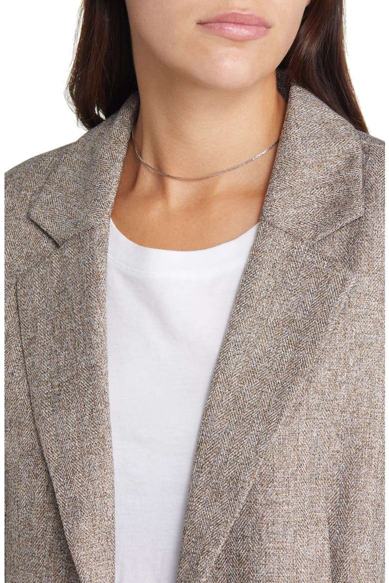 Tailored Blazer, Alternate, color, TAN TIMBER HEATHER