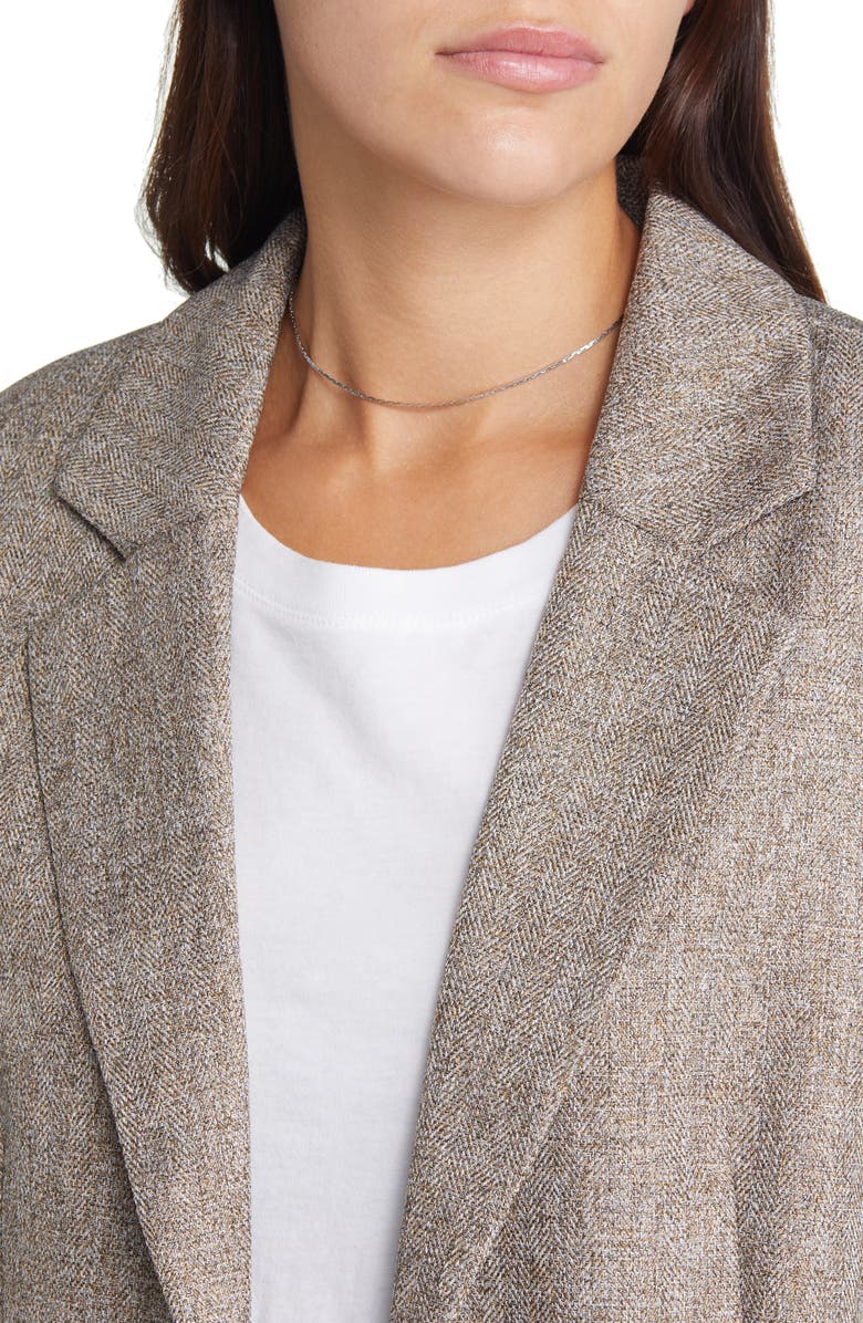 Treasure & Bond Tailored Blazer, Alternate, color, Tan Timber Heather