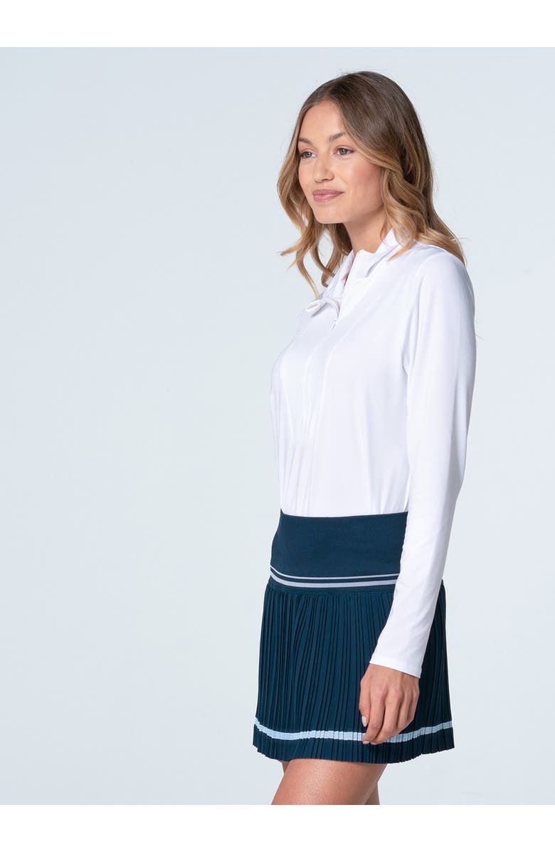 Lucky in Love Free Play Zip Long Sleeve, Alternate, color, White