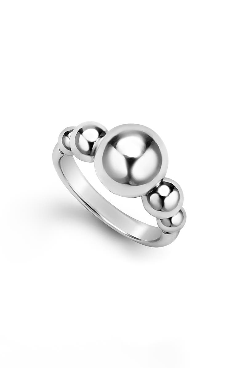 LAGOS Caviar Bubbly Ring, Main, color, Sterling Silver